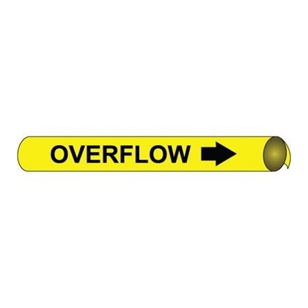 Nmc Pipemarker Strap-On, Overflow B/Y, Fits, H4078 H4078